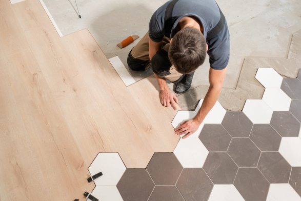 Flooring installation services in Mayflower